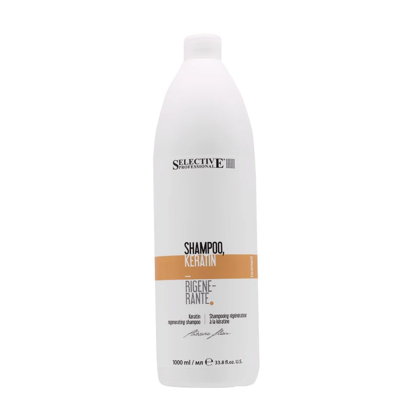 Selective Professional Artistic Flair Shampoo Keratina 1000ml - shampooing restructurant pour cheveux abîmés