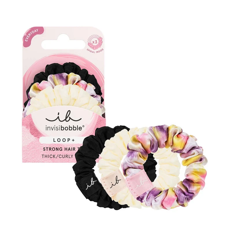 Invisibobble Loop+ Be Strong - set de 3 chouchous à tenue forte