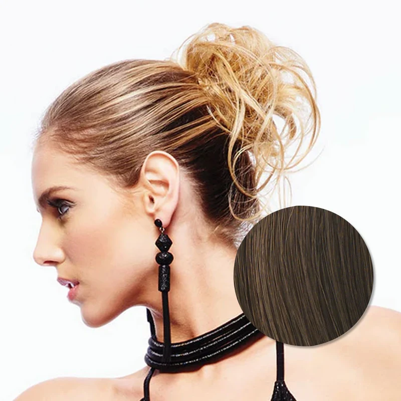 Hairdo Trendy Do Ondulé Marron Clair - chouchou cheveux