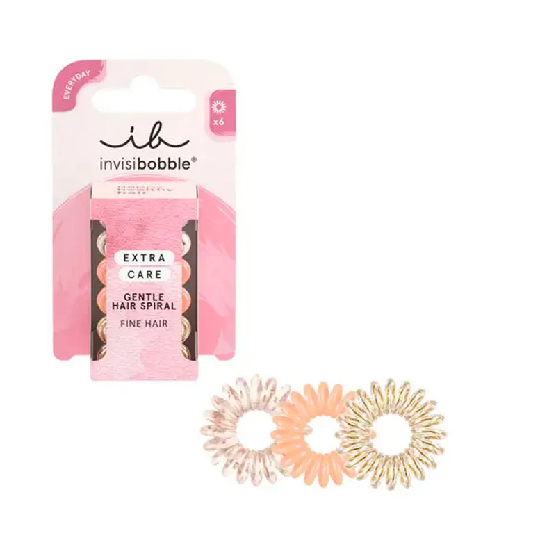 Invisibobble Extra Care Delicate Duties 6pcs - élastique double spirale