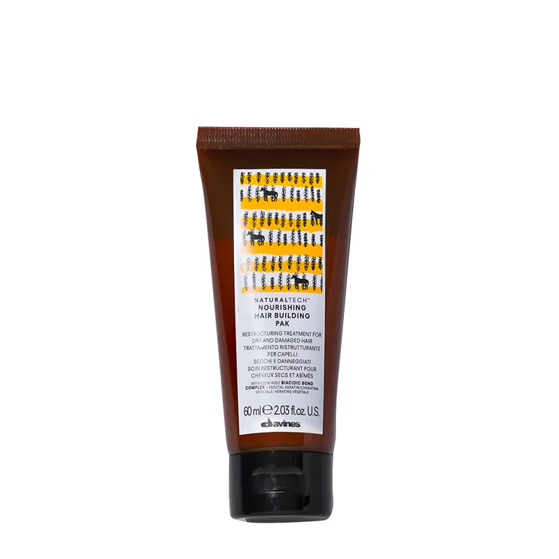 Davines Naturaltech Nourishing Hair Building Pak 60ml - soin restructurant pour cheveux abîmés