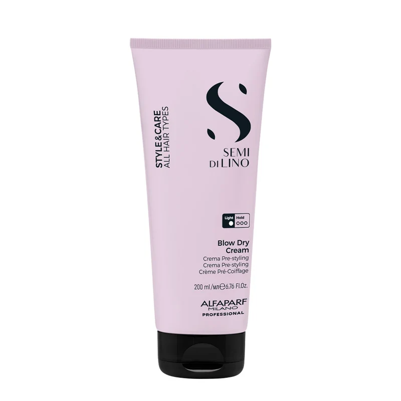 Alfaparf Milano Semi Di Lino Style&Care Blow Dry Cream 200ml - crème coiffante tenue légère