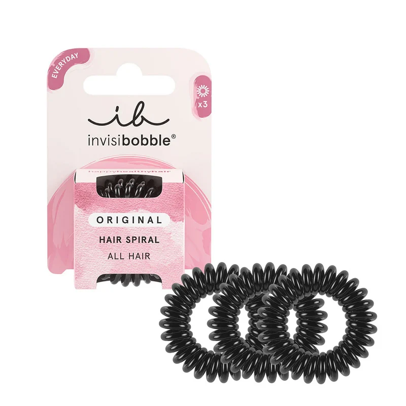 Invisibobble Original True Black 3pcs. – élastiques en spirale
