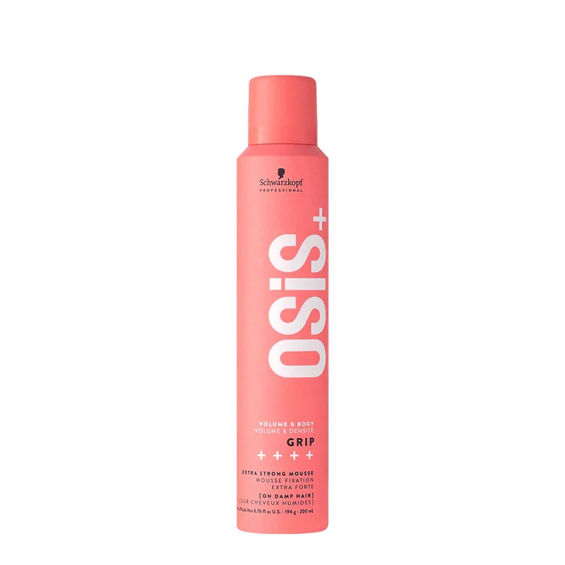 Schwarzkopf Osis Volume & Body Grip 200ml - mousse volumatrice tenue extra forte