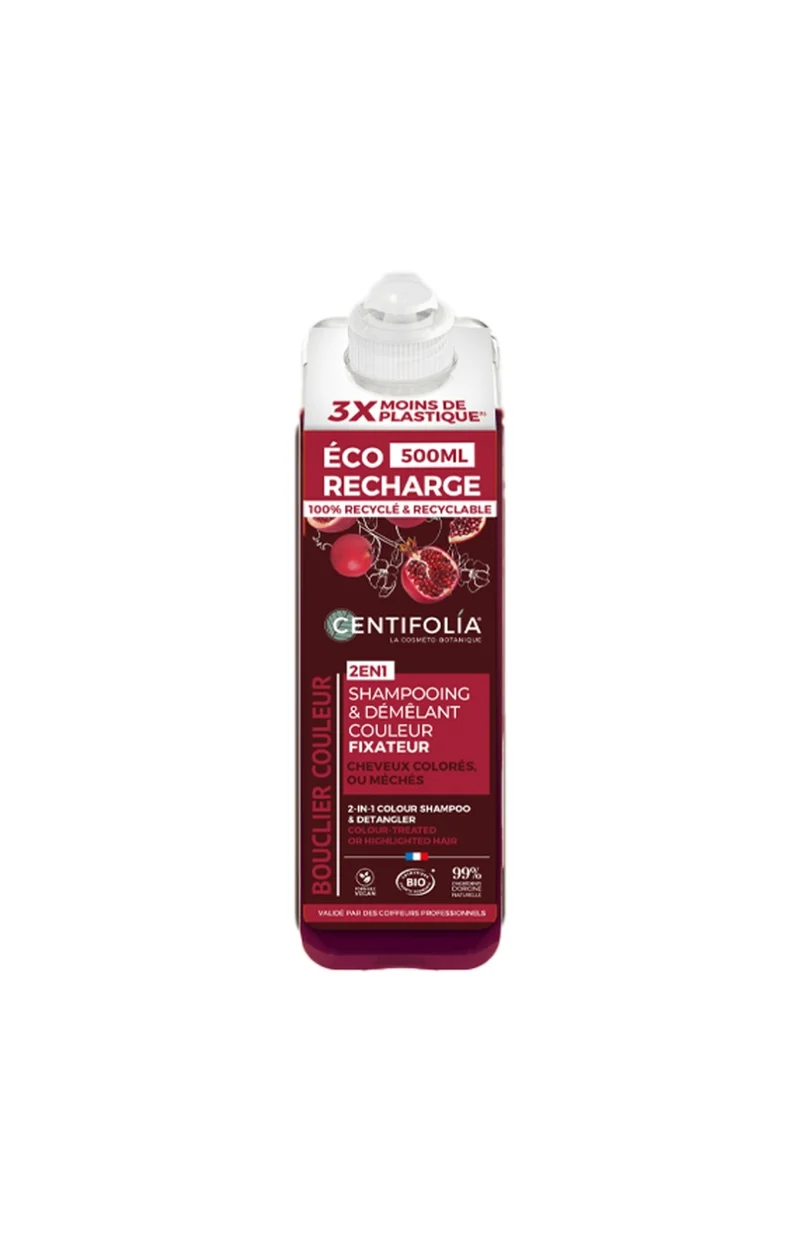 Eco recharge shampoing protecteur bio - Grenade - Cheveux colorés - 500 ml
