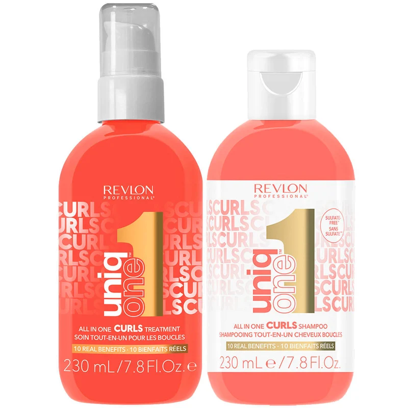 Duo Soin + Shampoing Revlon Curls Uniq One