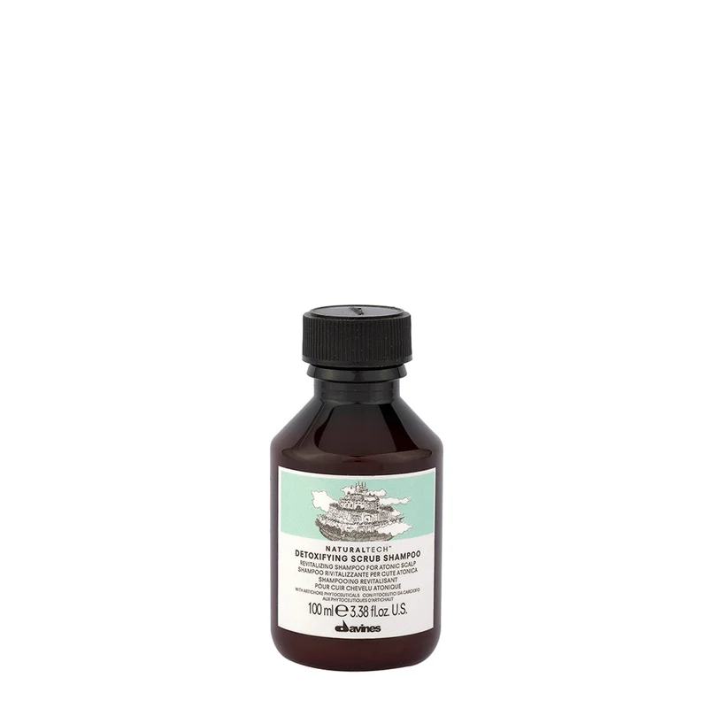 Davines Naturaltech Detoxifying Scrub Shampoo 100ml - shampooing revitalisant
