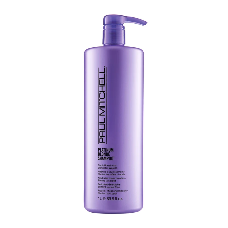 Paul Mitchell Platinum Blonde Shampoo 1000ml - shampoing cheveux blonds gris blancs