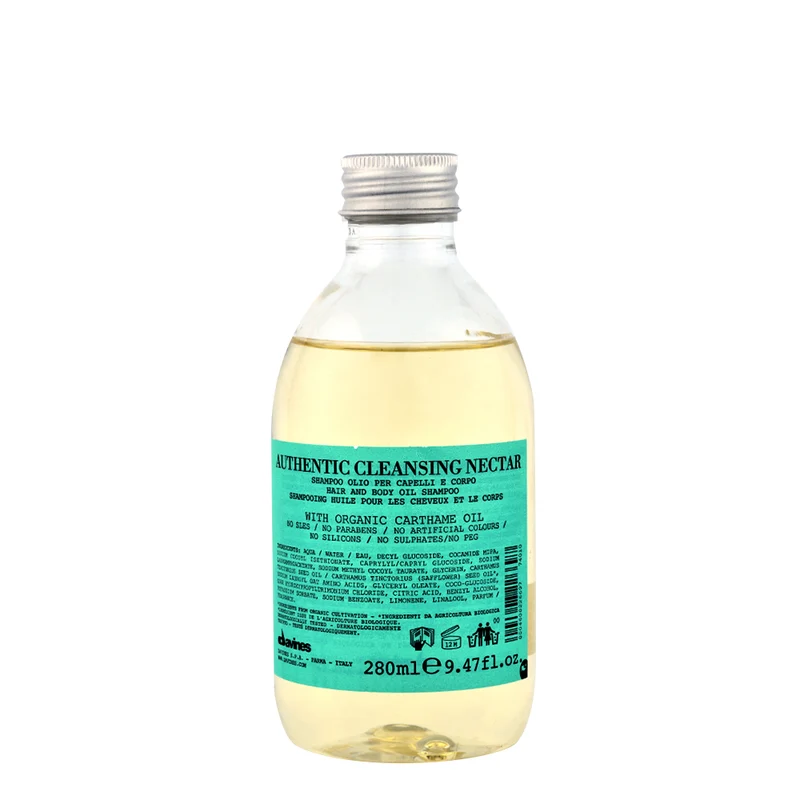Davines Authentic Cleansing Nectar 280ml - authentique nectar nettoyant pour cheveux et corps