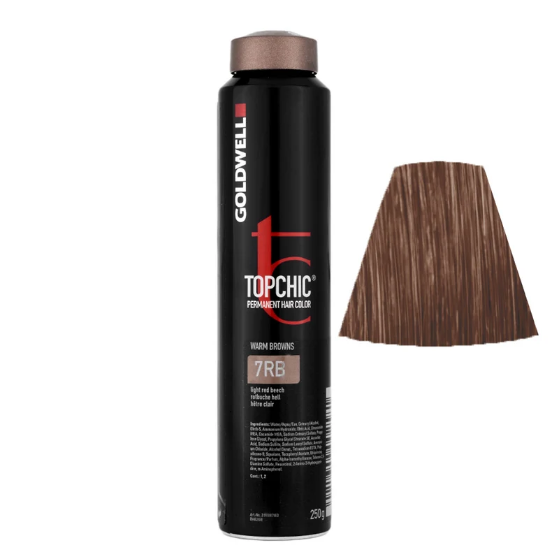 Goldwell Topchic Can 7RB Rouge Hêtre Clair 250gr - coloration permanente en bombe