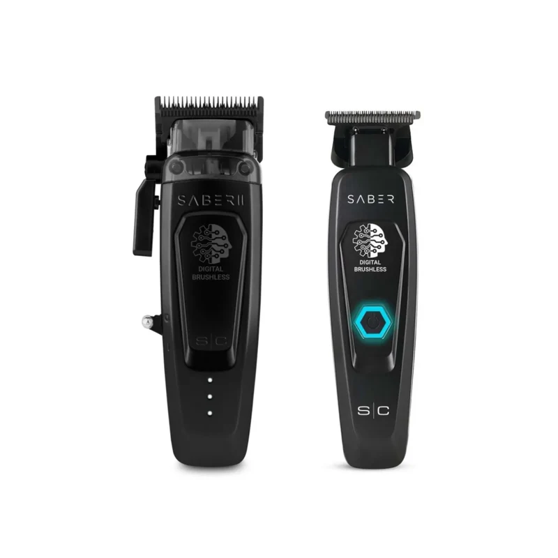 StyleCraft Saber 2Pcs Combo - Clipper & Trimmer BLK