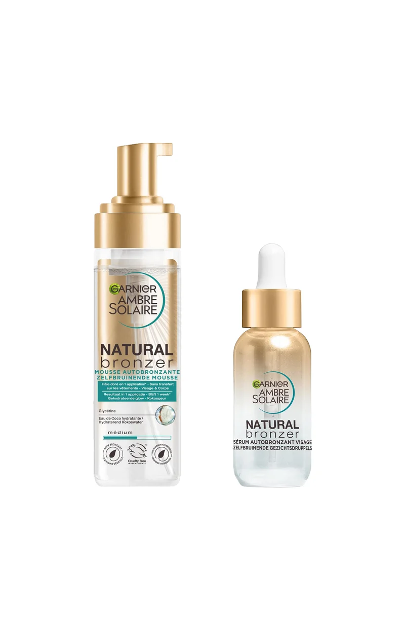 Coffret mousse & sérum autobronzants - Natural Bronzer - 2 produits