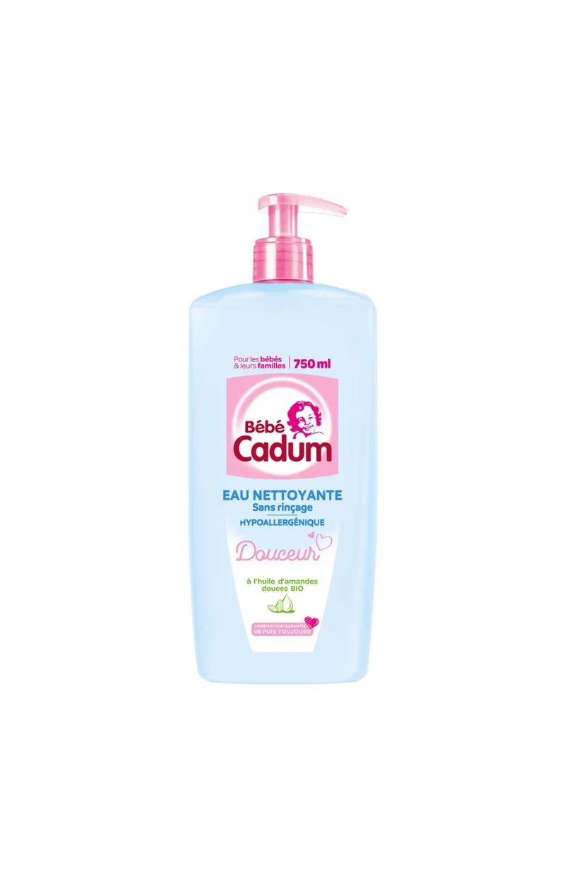 Eau nettoyante sans rinçage - Amande douce - Bébé - 750 ml