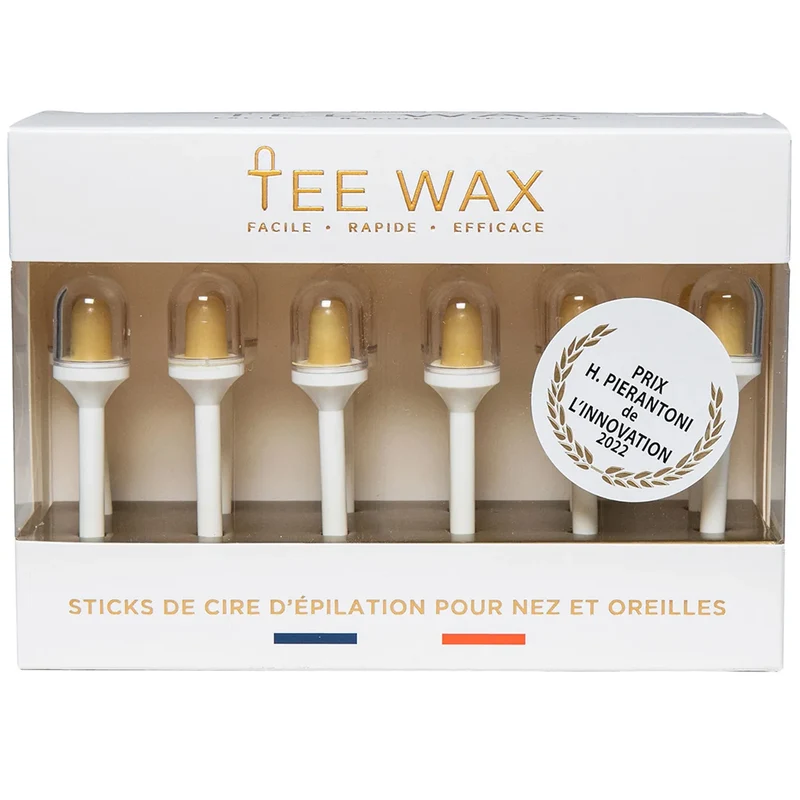 Boîte de 12 Sticks de Cire d'Épilation Nez Oreilles Tee Wax