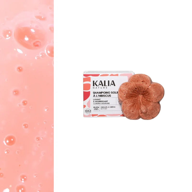 SHAMPOING SOLIDE À L'HIBISCUS 60 G / BOUCLÉS