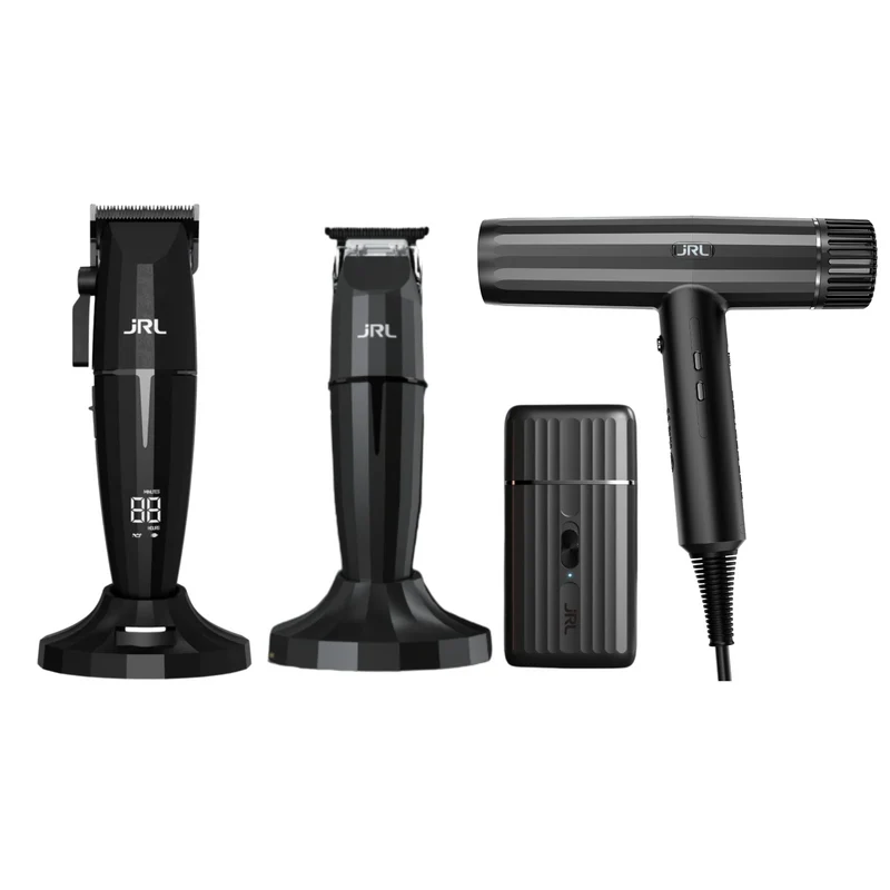 JRL Ultimate Grooming Set - ONYX Clipper, Trimmer, Shaver & Forte Pro Dryer
