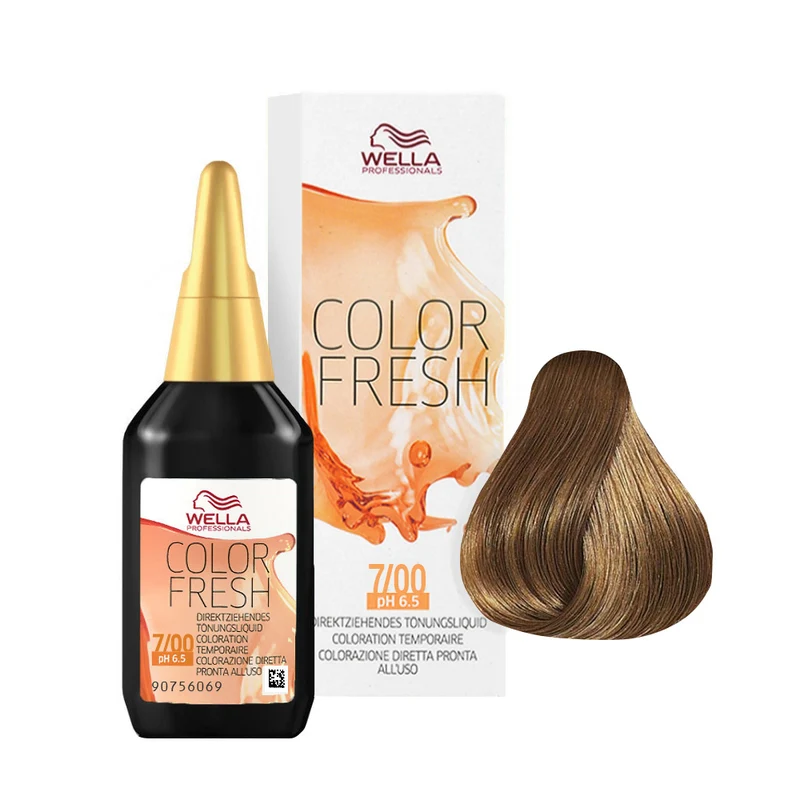 Wella Color Fresh 7/00 Blond Moyen Naturel 75ml - rehausseur de couleur sans ammoniac