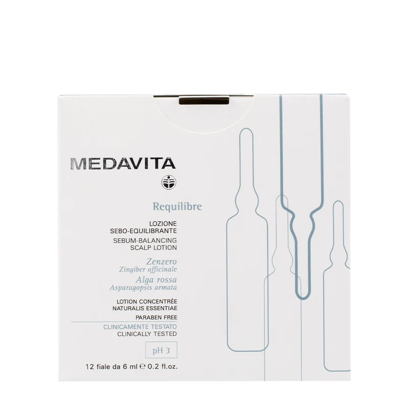 Medavita Cute Requilibre Sebum Balancing Scalp Lotion 12x6ml - lotion sébo-équilibrante pH 3
