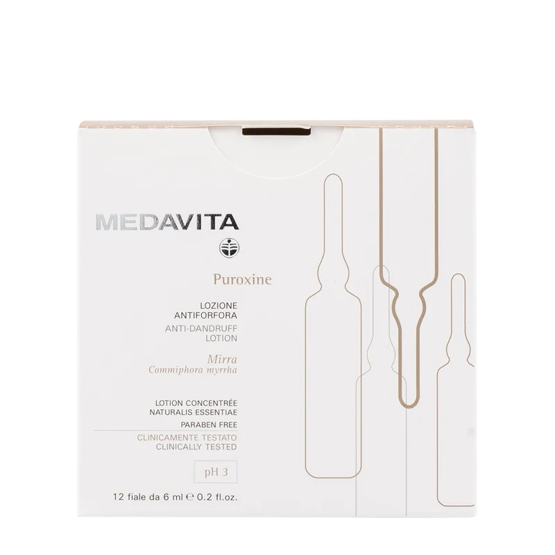 Medavita Cute Puroxine 12x6ml - totion antipelliculaire pH 3