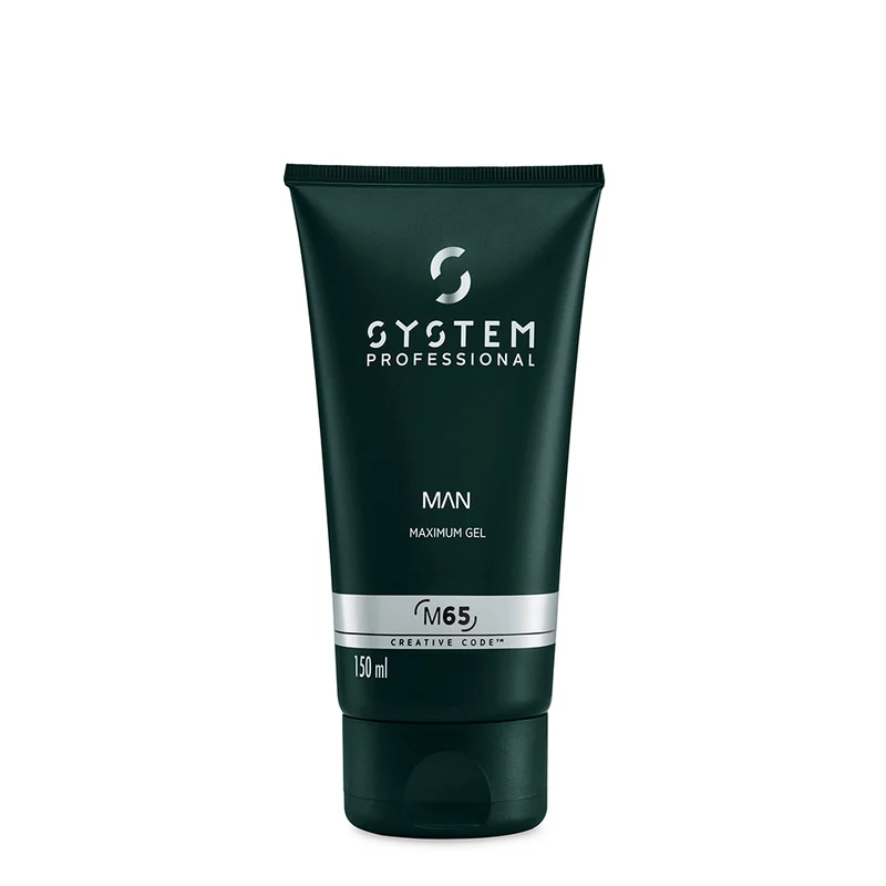 System Professional Man Maximum Gel M65, 150ml - gel tenue forte