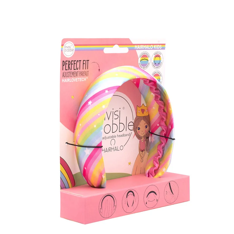 Invisibobble Kids Hairhalo Rainbow Crown - bandeau ajustable
