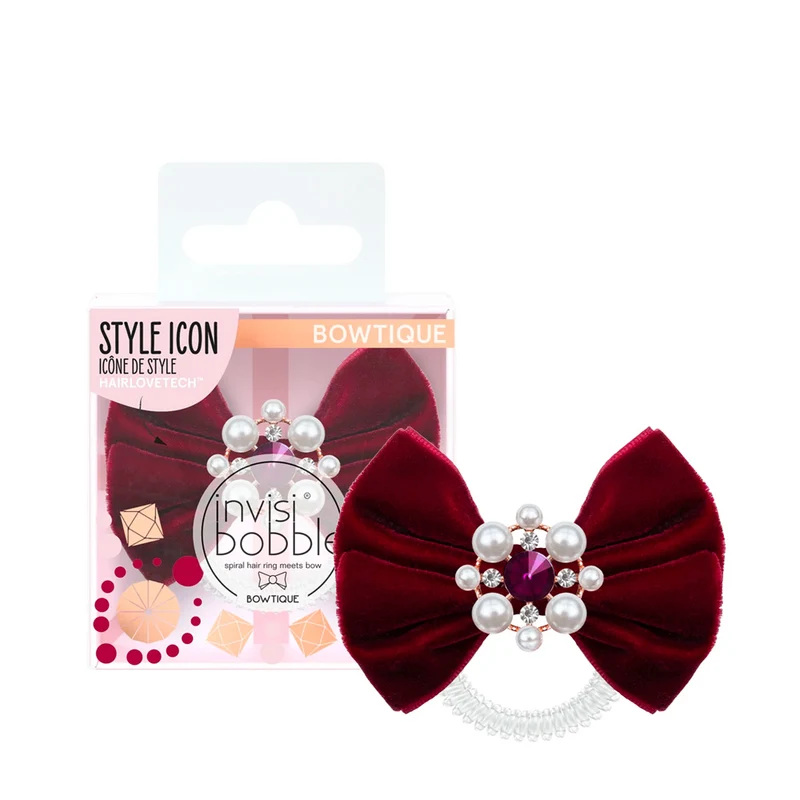 Invisibobble Bowtique Élastique avec nœud noir