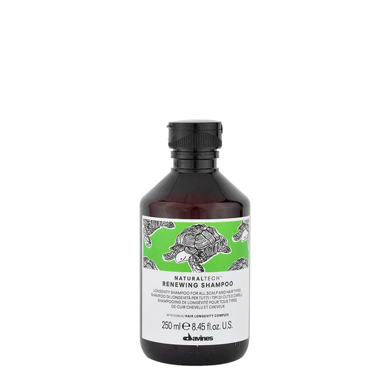 Davines Naturaltech Renewing Shampoo 250ml - shampooing longévité tous types de cuirs chevelus et de cheveux