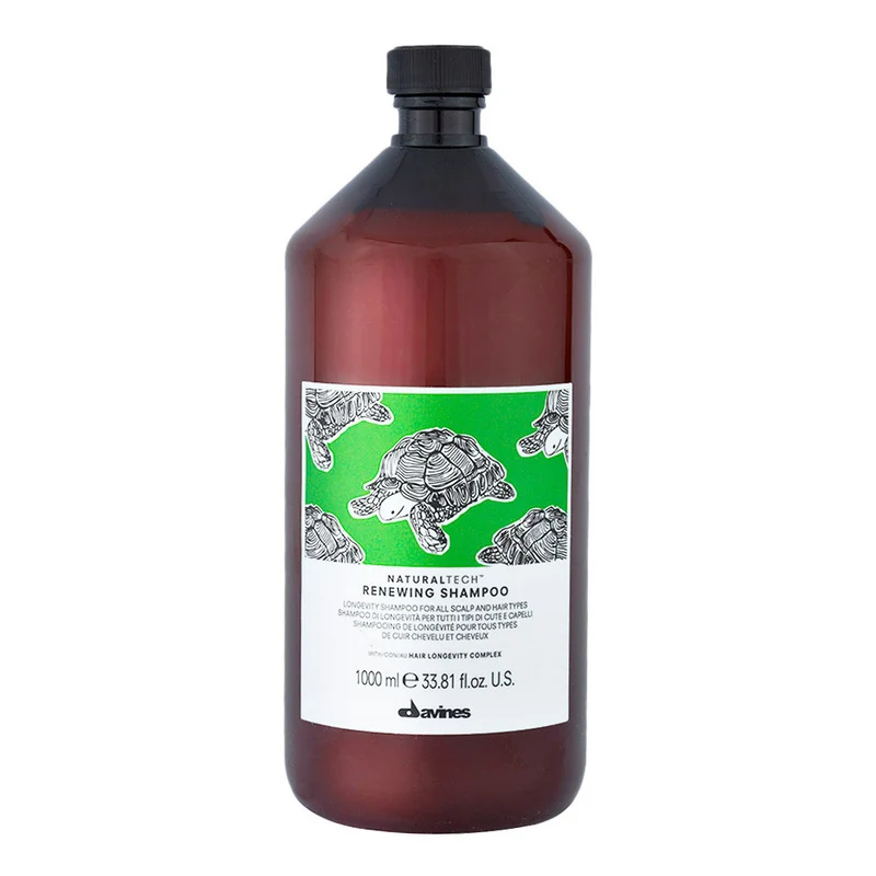Davines Naturaltech Renewing Shampoo 1000ml - shampooing longévité tous types de cuirs chevelus et de cheveux