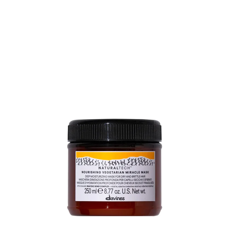 Davines Naturaltech Nourishing Vegetarian Miracle Mask 250ml - masque extra hydratant pour cheveux secs et cassants