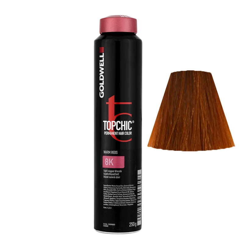 Goldwell Topchic Can W8K Blond Cuivré Clair 250gr - coloration permanente en bombe