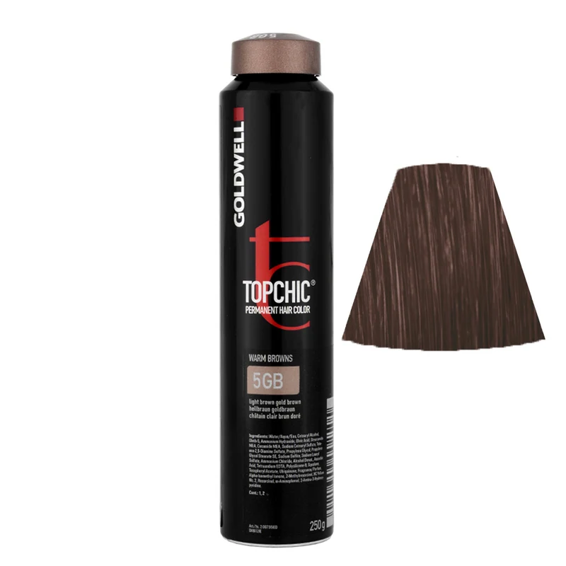 GoldwellTopchic Can 5GB Marron Clair Marron Doré 250gr - coloration permanente en bombe