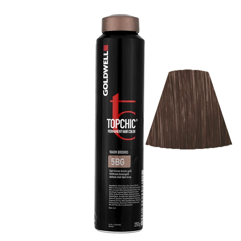 Goldwell Topchic Can W5BG Châtain Clair Brun Doré 250gr - coloration permanente en bombe