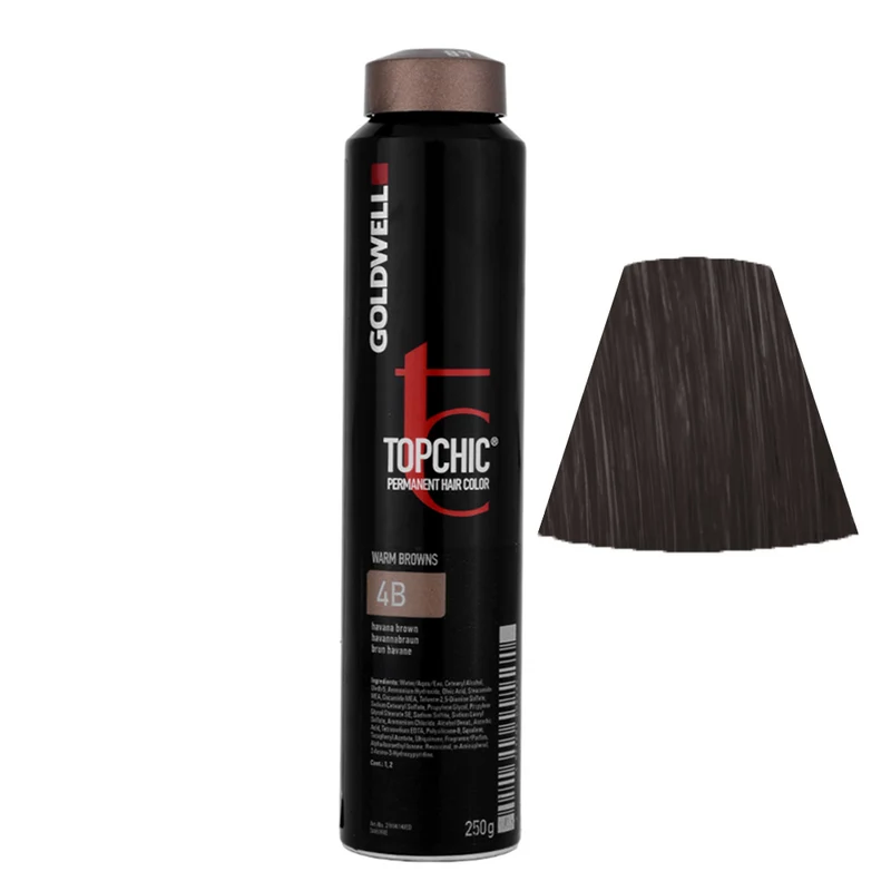 Goldwell Topchic Can W4B Marron Havana 250gr - coloration permanente en bombe
