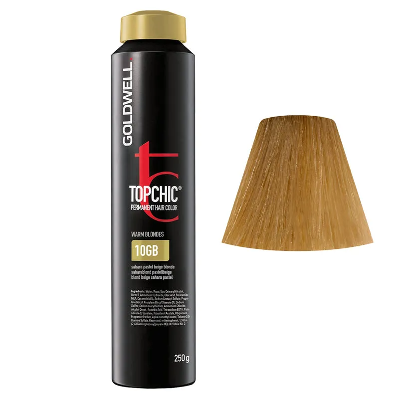 Goldwell Topchic Can W10GB Blond Beige Sahara Pastel 250gr - coloration permanente en bombe