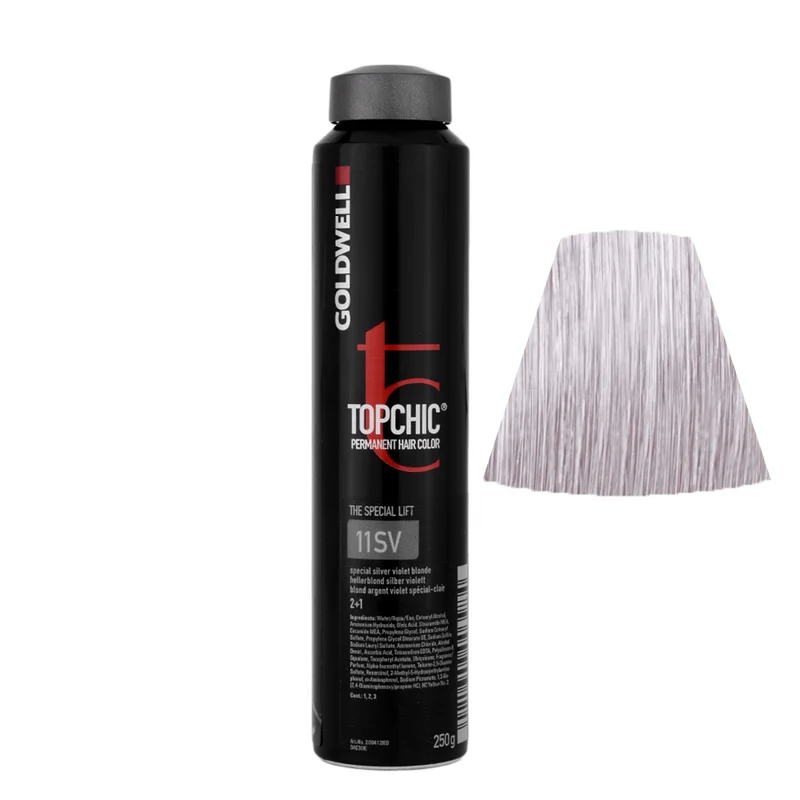 Goldwell Topchic Can 11SV Blond Clair Argenté-Violet 250gr - coloration permanente en bombe