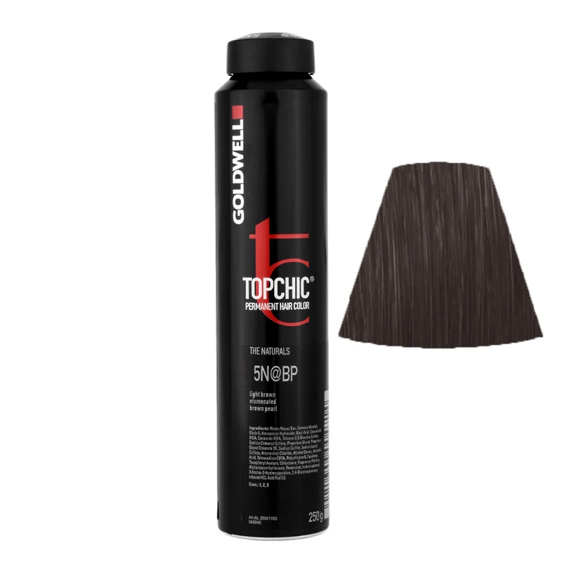 Goldwell Topchic Can 5N@BP Marron Clair Elumenated Marron Perlé 250gr - coloration permanente en bombe