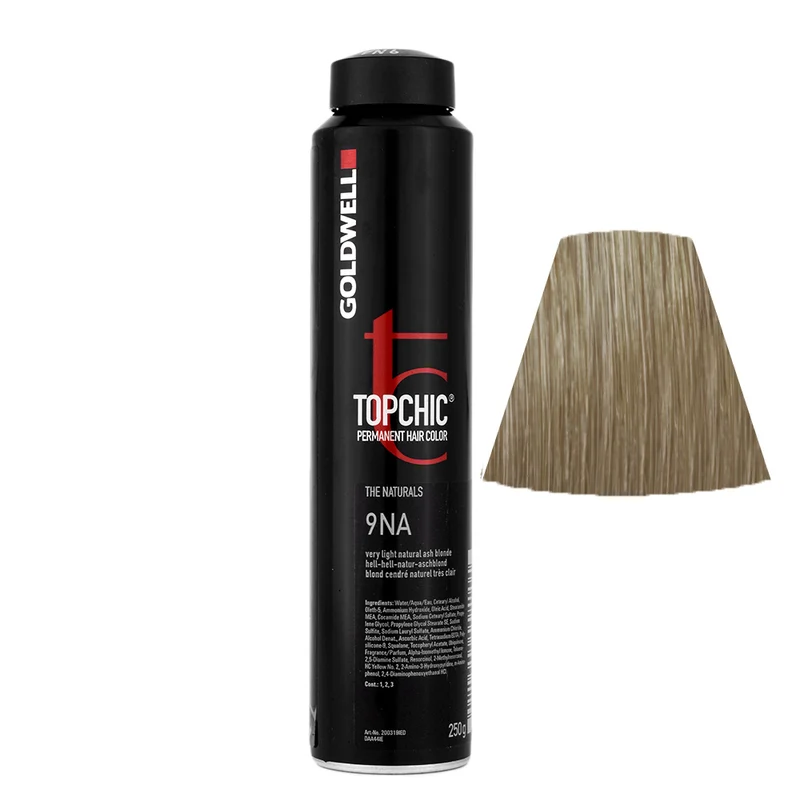 Goldwell Topchic Can 9NA Blond Très Clair Naturel Cendré 250gr - coloration permanente en bombe