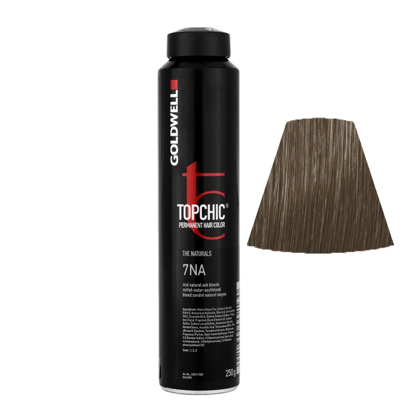 Goldwell Topchic Can 7NA Blond Cendré Moyen Naturel 250gr - coloration permanente en bombe