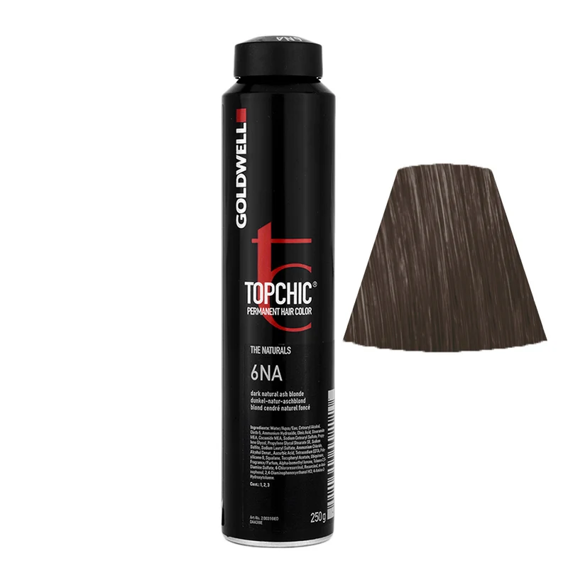 Goldwell Topchic Can 6NA Blond Cendré Naturel Foncé 250gr - coloration permanente en bombe