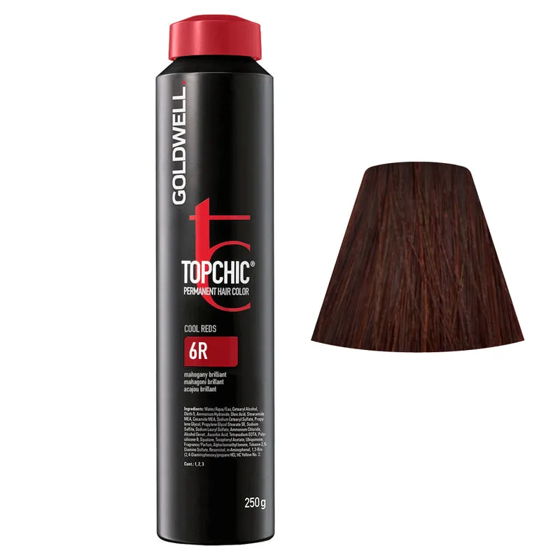 Goldwell Topchic Can 6R Acajou Brillant 250gr - coloration permanente en bombe