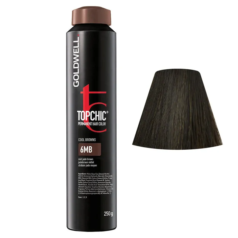 Goldwell Topchic Can 6MB Marron Jade Moyen 250gr - coloration permanente en bombe