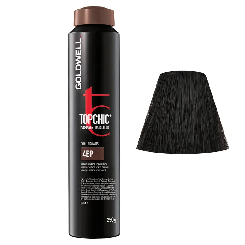 Goldwell Topchic Can 4BP Marron Nacré Foncé 250gr - coloration permanente en bombe