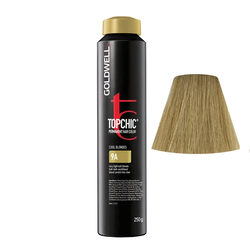 Goldwell Topchic Can 9A Blond Cendré Très Clair 250gr - coloration permanente en bombe