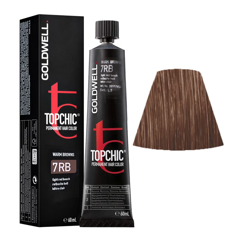 7RB Hêtre clair Goldwell Topchic Warm browns tb 60ml