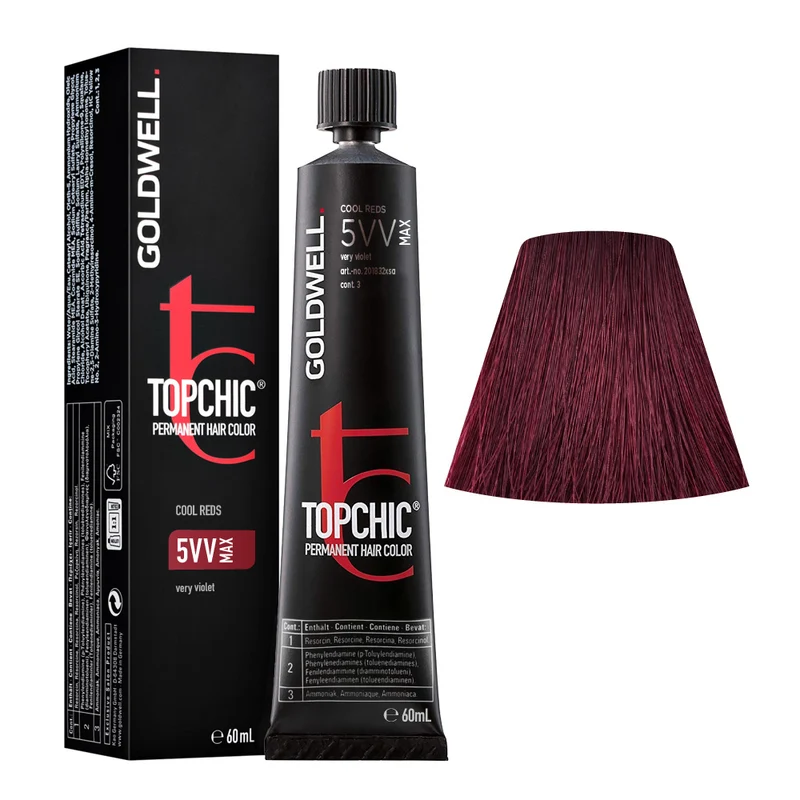 Goldwell Topchic Tube C5VV Max Very Violet 60ml - coloration permanente en tube