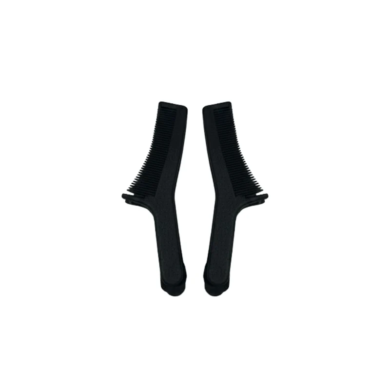 Micro Moustache Comb w/Clip - Black