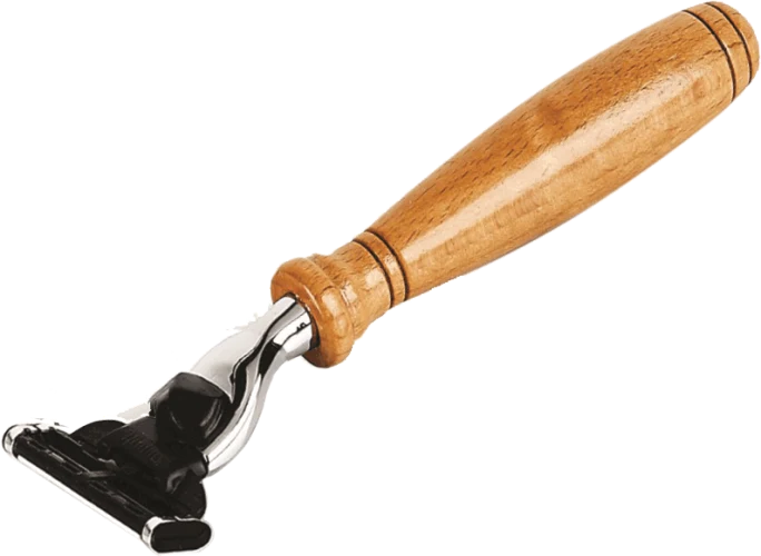 Mach III Razor with Beech Wood Handle