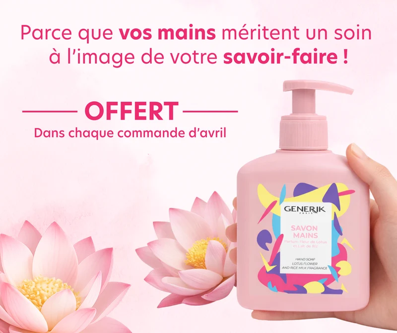Savon Mains Fleur de Lotus et Lait de Riz 250ml OFFERT