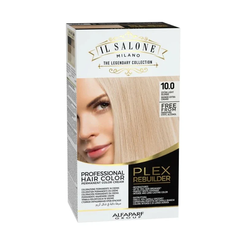 Alfaparf Milano Il Salone Plex Rebuilder Color Kit 10.0 Blond Extra Clair - coloration permanente en crème