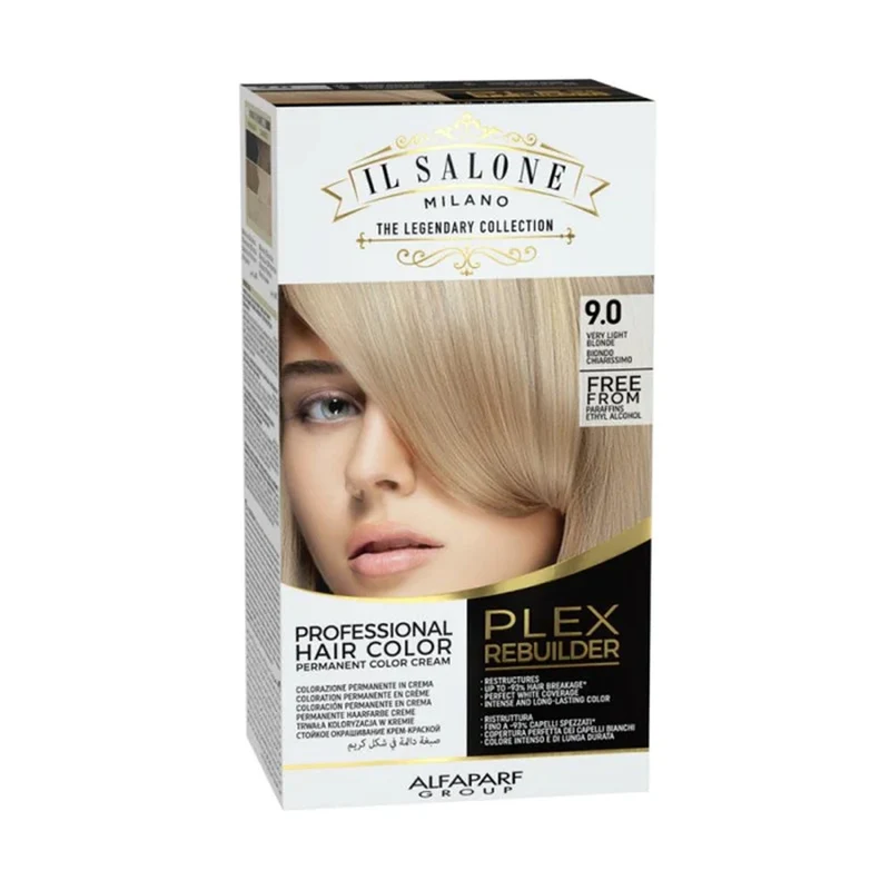 Alfaparf Milano Il Salone Plex Rebuilder Color Kit 9.0 Blond Très Clair - coloration permanente en crème